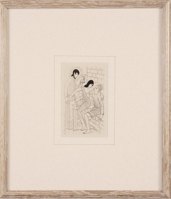 Adam and Eve in Heaven by Eric Gill